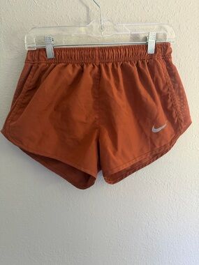 New Nike Women's Rust Orange Athletic Running Shorts